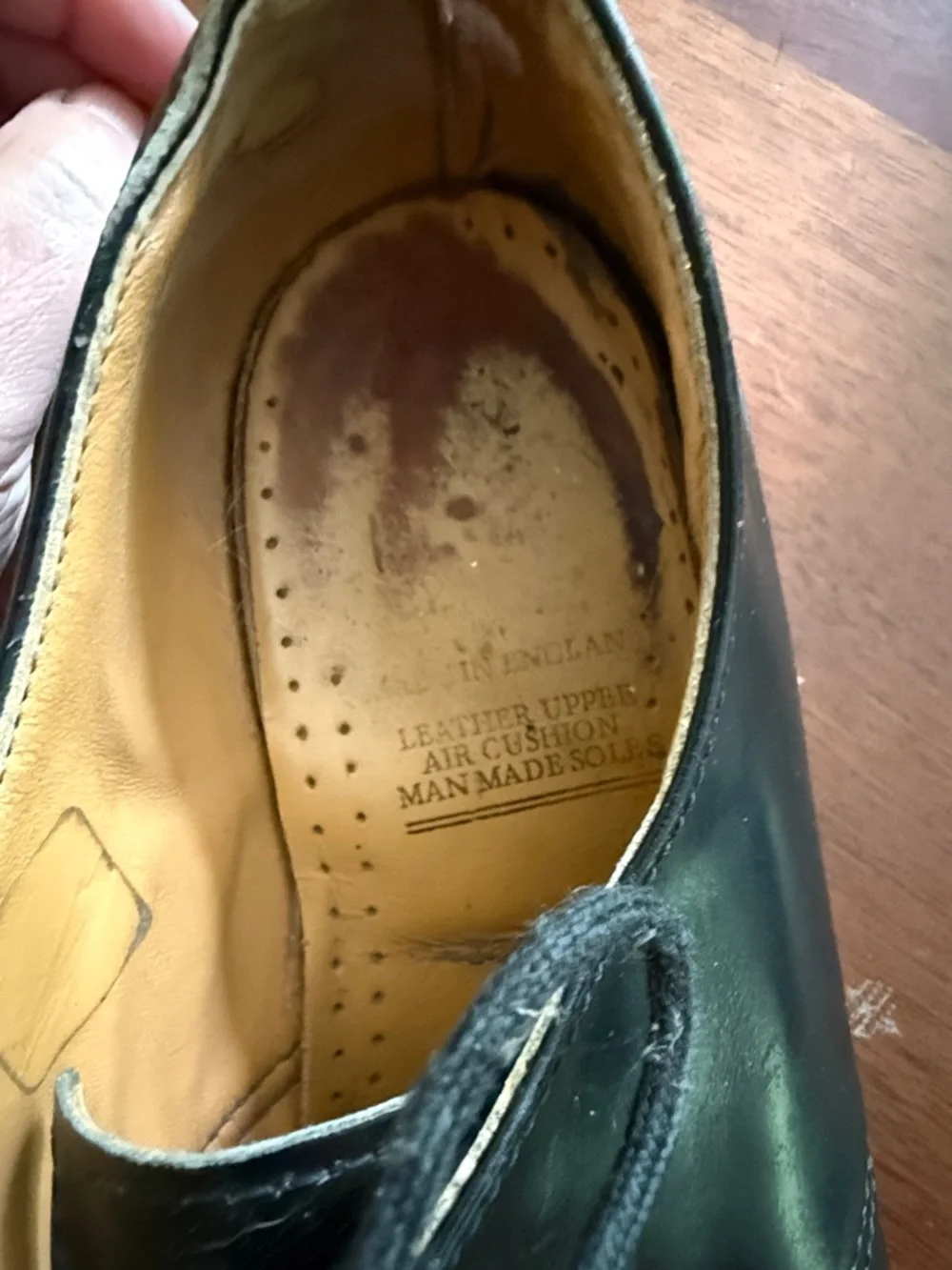 Vintage Dr. Martens Black Leather Lace-Up Ankle Shoes 1461 VTG 7 9 41 - Picture 7 of 17